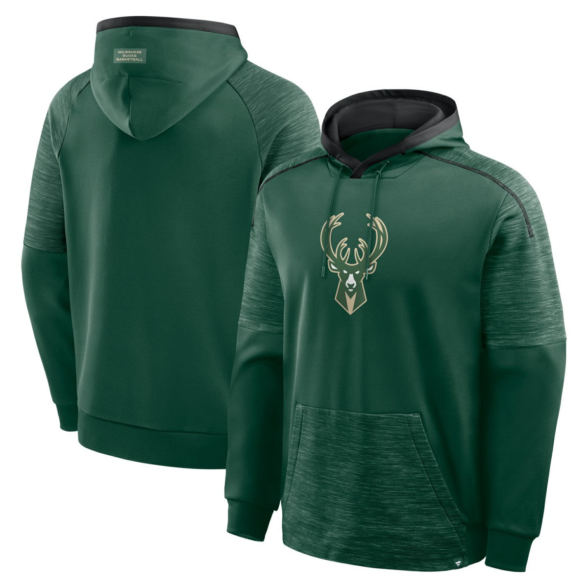 Fanatics Milwaukee Bucks Pick & Roll Defender Pullover Hoodie Hunter Green
