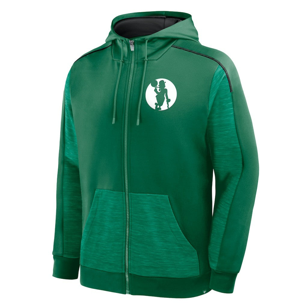 Fanatics Boston Celtics Back Door Cut Play Defender Full-Zip Hoodie Kelly Green