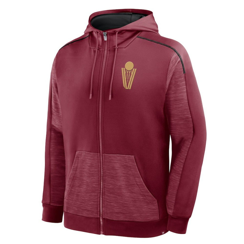 Fanatics Cleveland Cavaliers Back Door Cut Play Defender Full-Zip Hoodie Wine