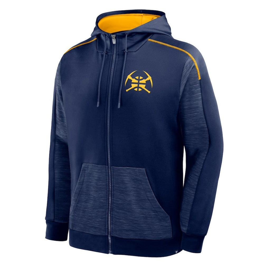 Fanatics Denver Nuggets Back Door Cut Play Defender Full-Zip Hoodie Navy