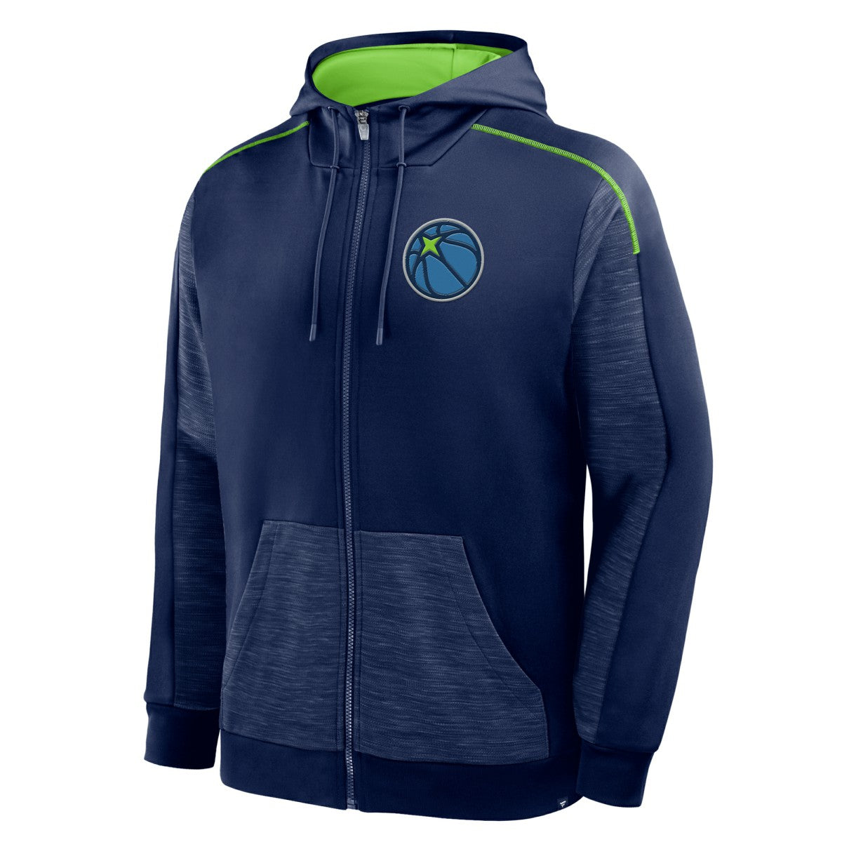 Fanatics Minnesota Timberwolves Back Door Cut Play Defender Full-Zip Hoodie Navy
