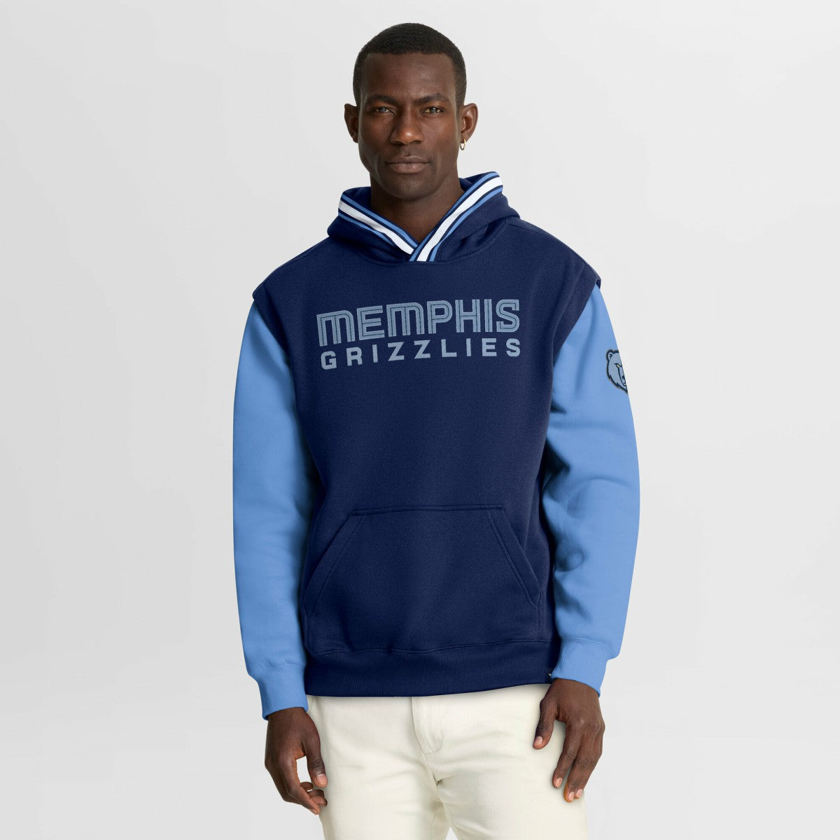 Fanatics Memphis Grizzlies Half Court Shot Clock Fastbreak Hoodie Navy/Blue