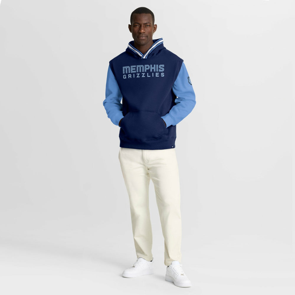 Fanatics Memphis Grizzlies Half Court Shot Clock Fastbreak Hoodie Navy/Blue
