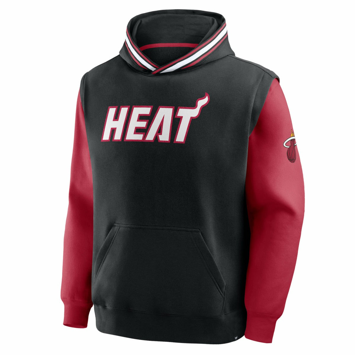 Fanatics Miami Heat Half Court Shot Clock Fastbreak Hoodie Black/Red