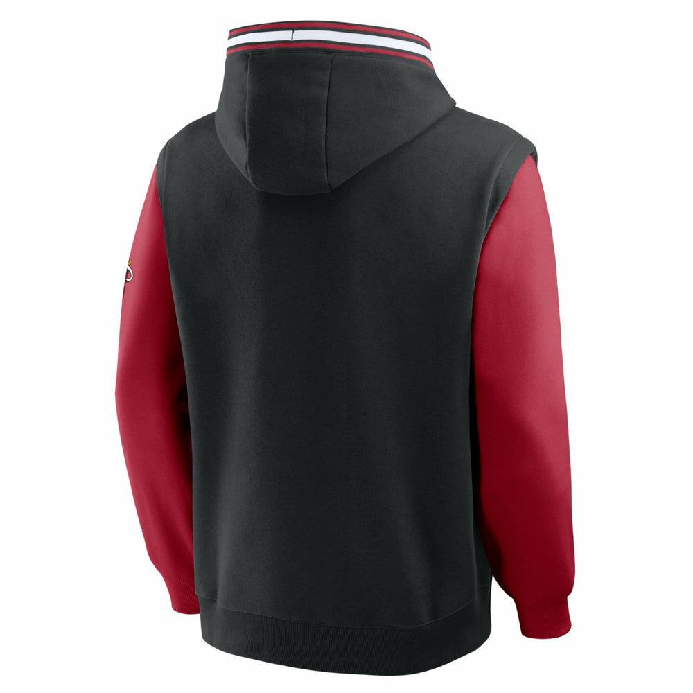 Fanatics Miami Heat Half Court Shot Clock Fastbreak Hoodie Black/Red