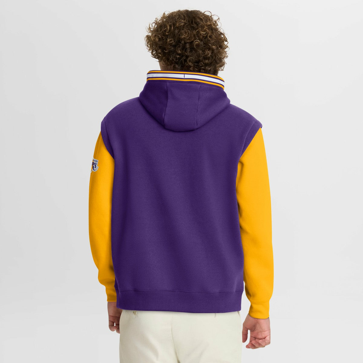 Fanatics Los Angeles Lakers Half Court Shot Clock Fastbreak Hoodie Purple/Gold