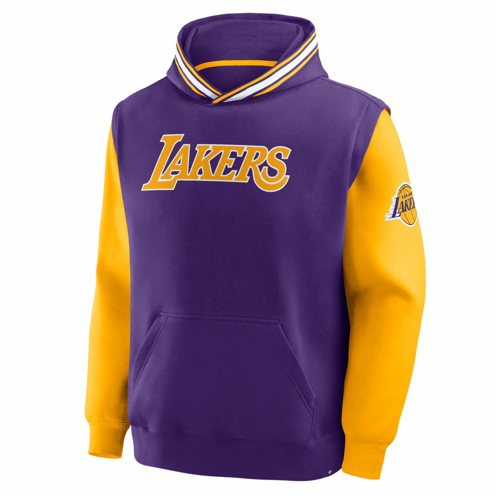 Fanatics Los Angeles Lakers Half Court Shot Clock Fastbreak Hoodie Purple/Gold