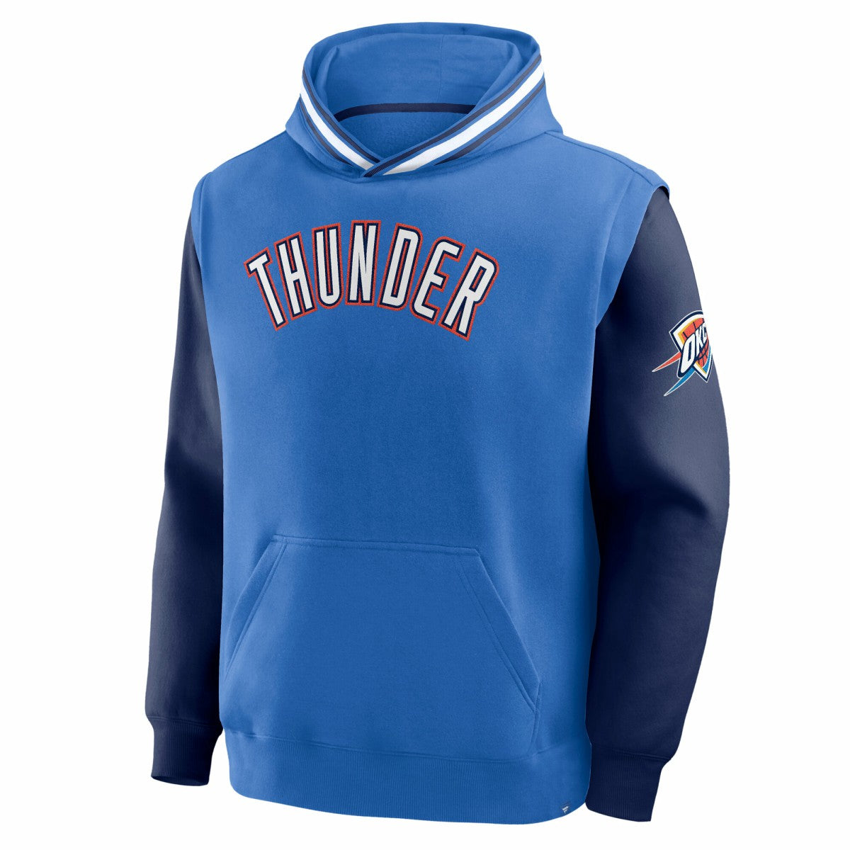 Fanatics Oklahoma City Thunder Half Court Shot Clock Fastbreak Hoodie Blue/Navy