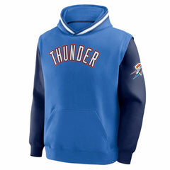 Fanatics Oklahoma City Thunder Half Court Shot Clock Fastbreak Hoodie Blue/Navy