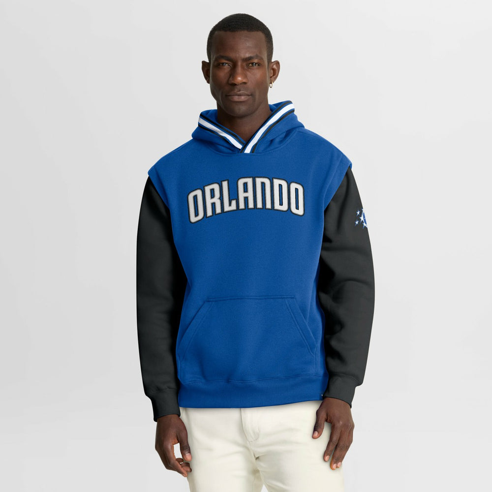 Fanatics Orlando Magic Half Court Shot Clock Fastbreak Hoodie Blue/Black