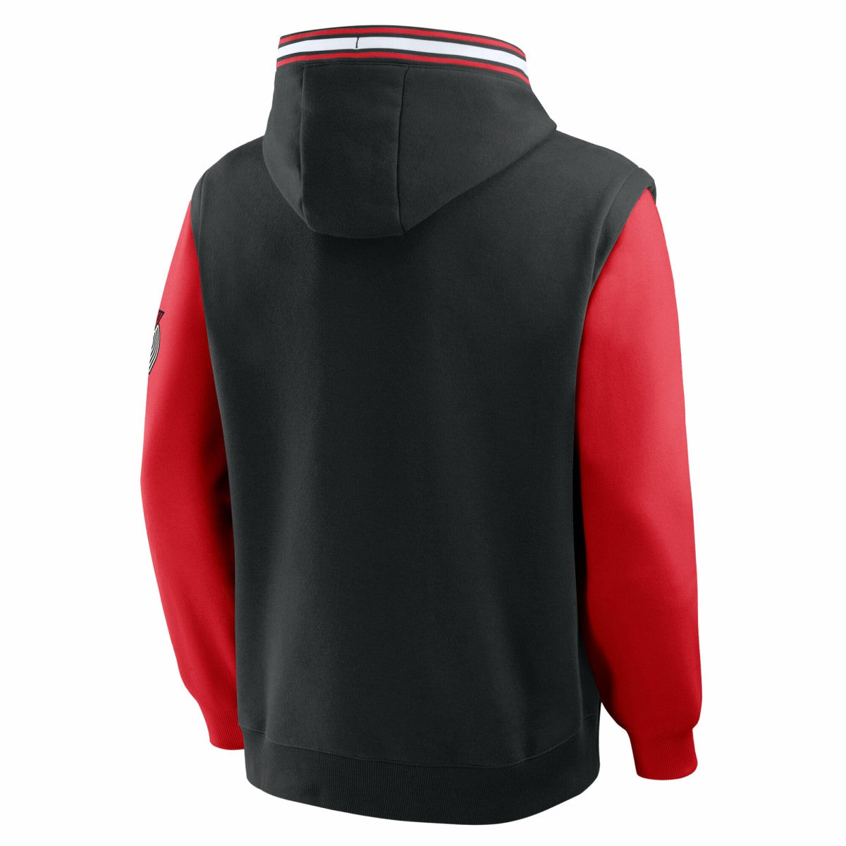 Fanatics Portland Trail Blazers Half Court Shot Clock Fastbreak Hoodie Black/Red