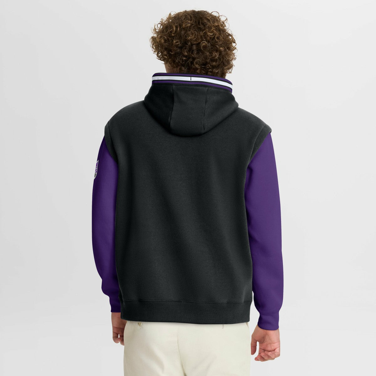 Fanatics Sacramento Kings Half Court Shot Clock Fastbreak Hoodie Black/Purple