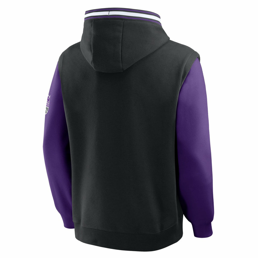 Fanatics Sacramento Kings Half Court Shot Clock Fastbreak Hoodie Black/Purple