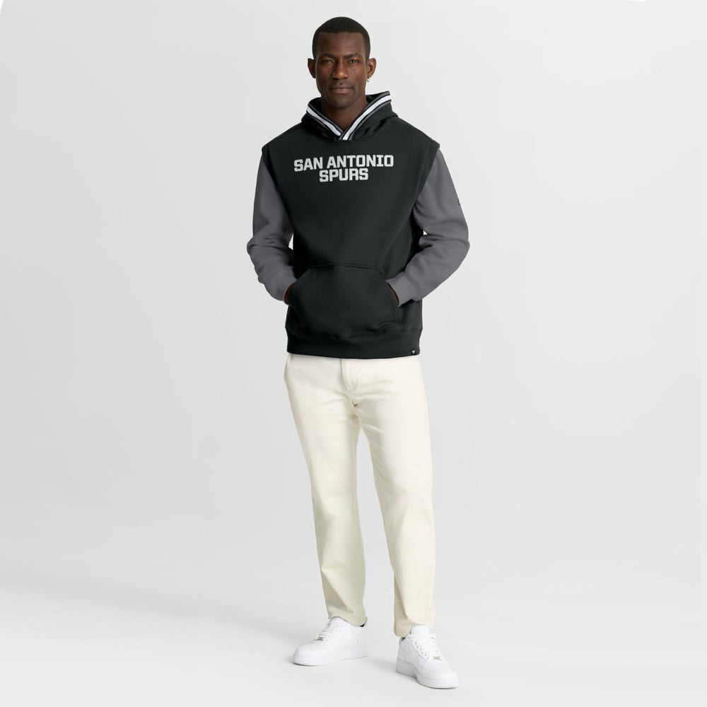Fanatics San Antonio Spurs Half Court Shot Clock Fastbreak Hoodie Black/Gray