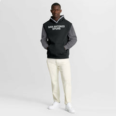Fanatics San Antonio Spurs Half Court Shot Clock Fastbreak Hoodie Black/Gray