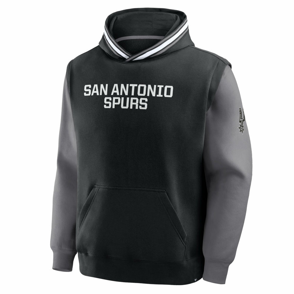 Fanatics San Antonio Spurs Half Court Shot Clock Fastbreak Hoodie Black/Gray
