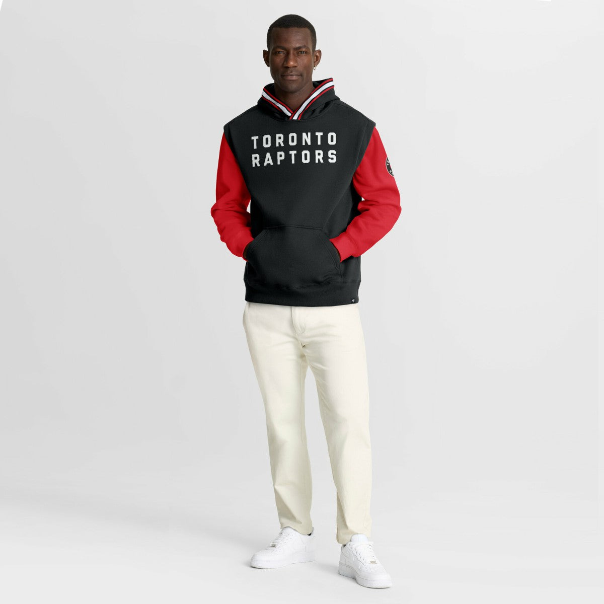 Fanatics Toronto Raptors Half Court Shot Clock Fastbreak Hoodie Black/Red