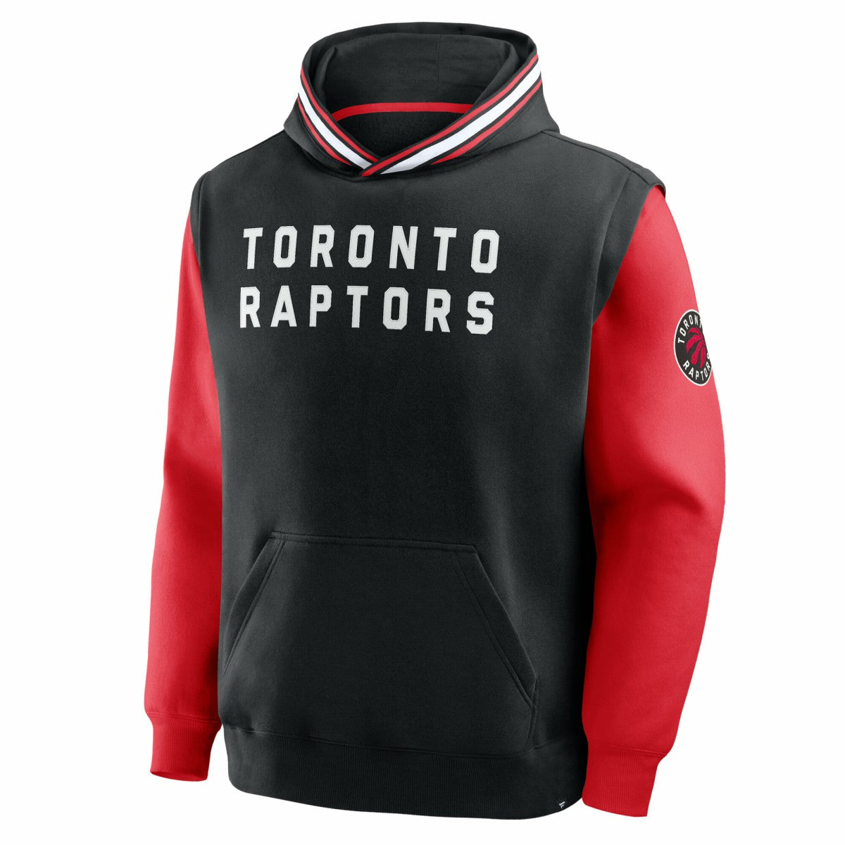 Fanatics Toronto Raptors Half Court Shot Clock Fastbreak Hoodie Black/Red