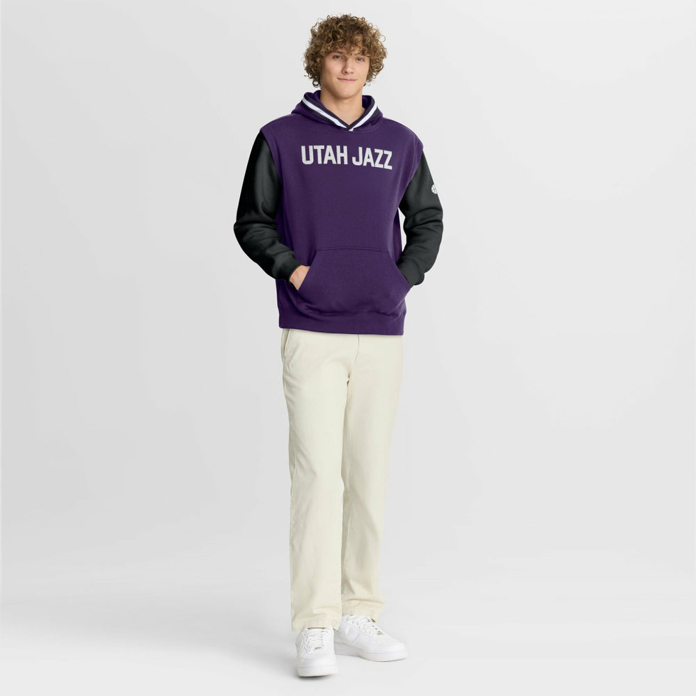 Fanatics Utah Jazz Half Court Shot Clock Fastbreak Hoodie Purple/Black