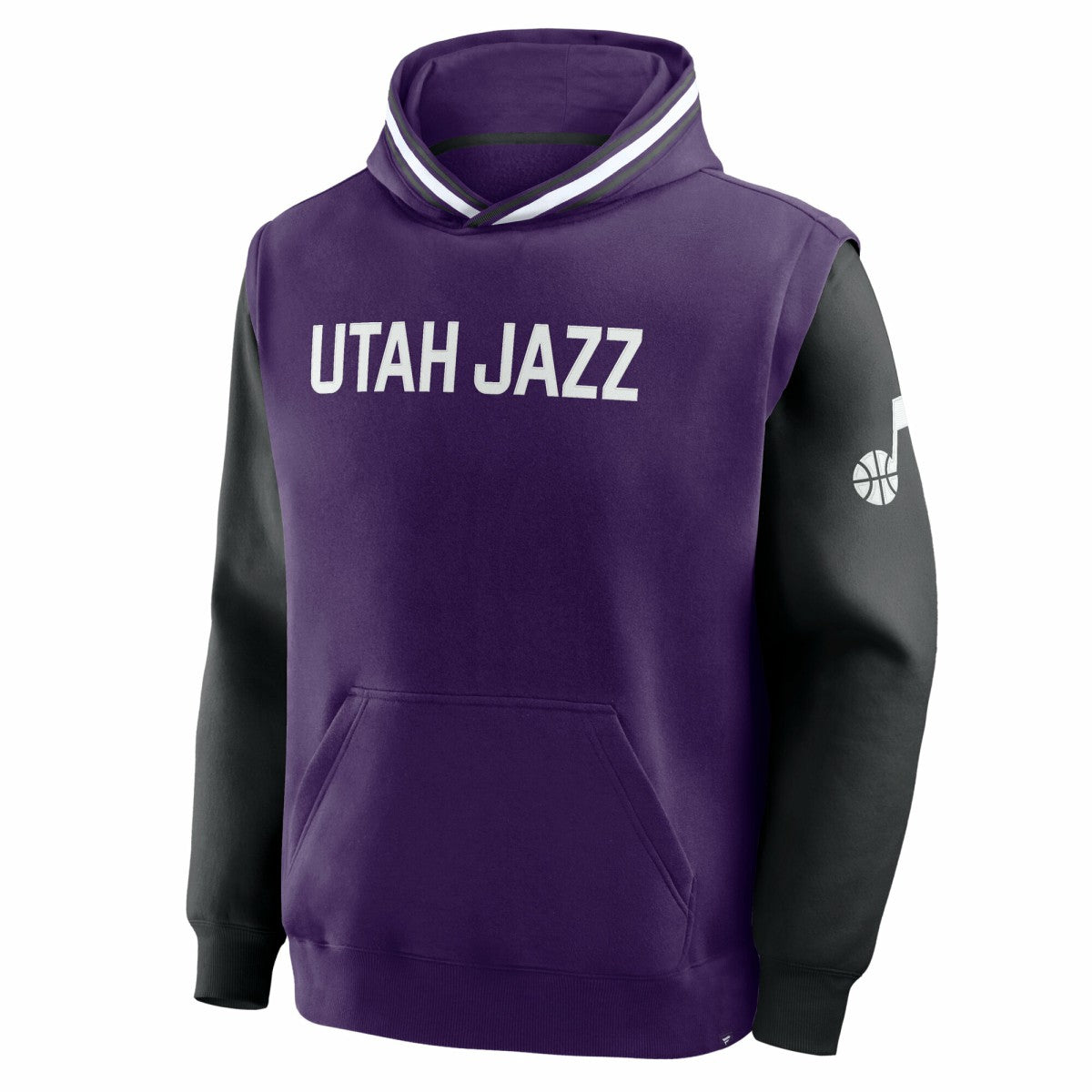 Fanatics Utah Jazz Half Court Shot Clock Fastbreak Hoodie Purple/Black
