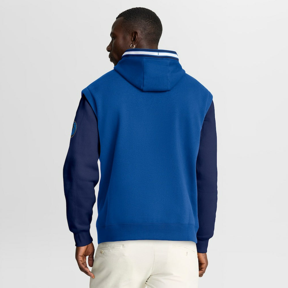 Fanatics Dallas Mavericks Half Court Shot Clock Fastbreak Hoodie Blue/Navy