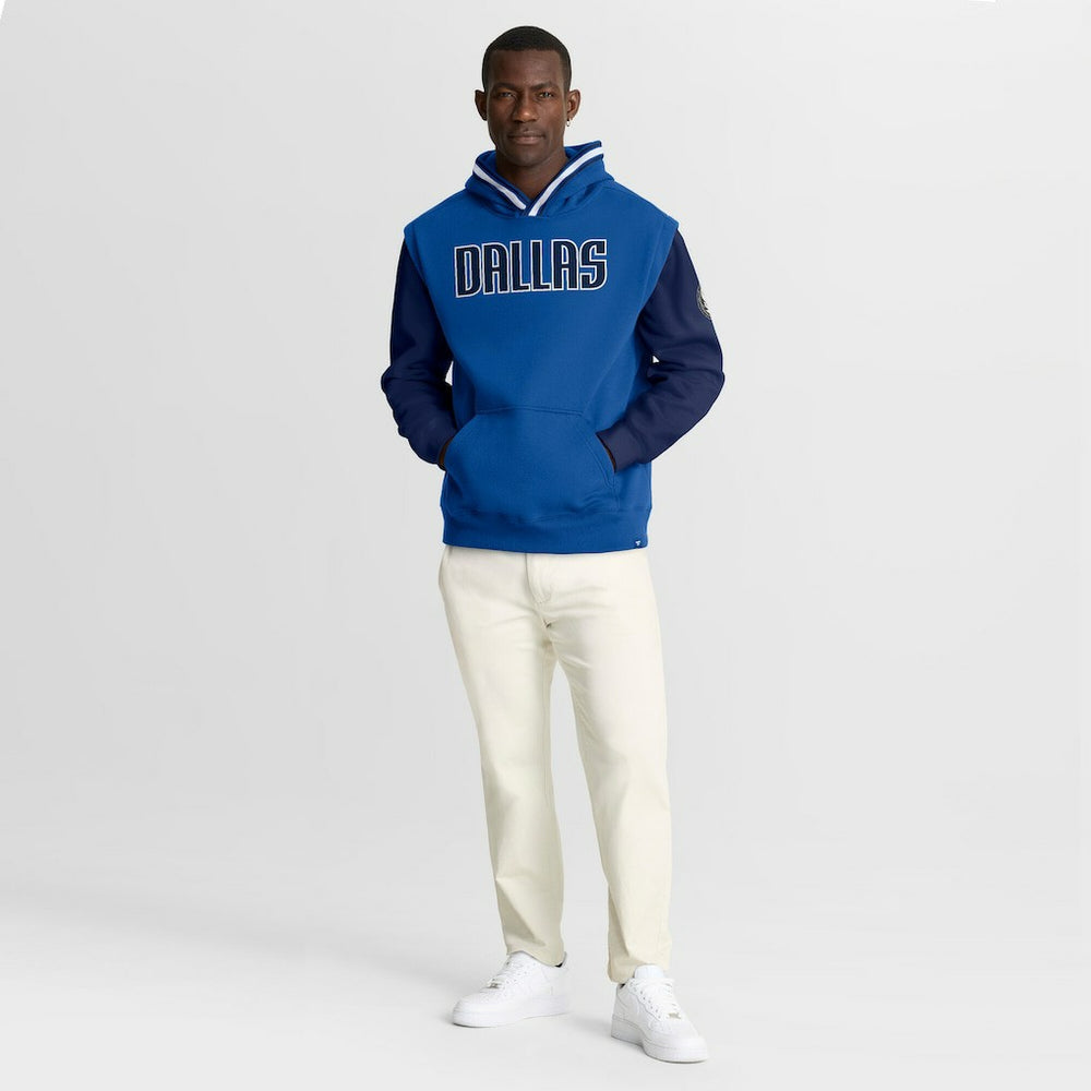 Fanatics Dallas Mavericks Half Court Shot Clock Fastbreak Hoodie Blue/Navy