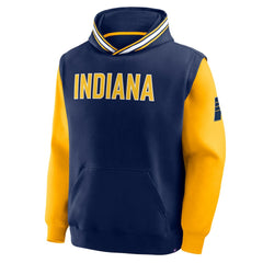 Fanatics Indiana Pacers Half Court Shot Clock Fastbreak Hoodie Navy/Gold