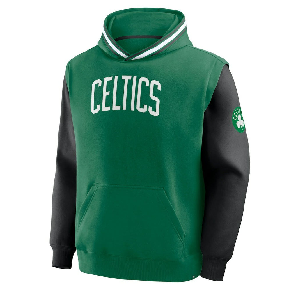 Fanatics Boston Celtics Half Court Shot Clock Fastbreak Hoodie Kelly Green/Black