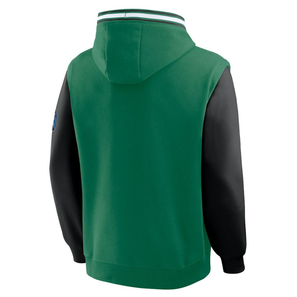 Fanatics Boston Celtics Half Court Shot Clock Fastbreak Hoodie Kelly Green/Black