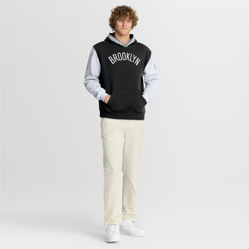 Fanatics Brooklyn Nets Half Court Shot Clock Fastbreak Hoodie Black/White