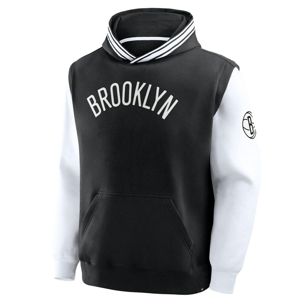 Fanatics Brooklyn Nets Half Court Shot Clock Fastbreak Hoodie Black/White