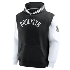 Fanatics Brooklyn Nets Half Court Shot Clock Fastbreak Hoodie Black/White
