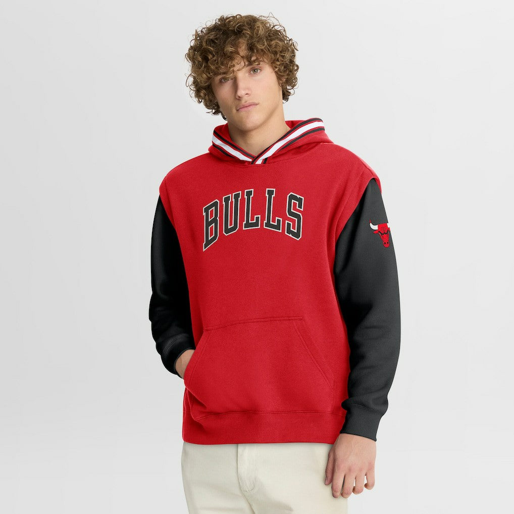 Fanatics Chicago Bulls Half Court Shot Clock Fastbreak Hoodie Red/Black