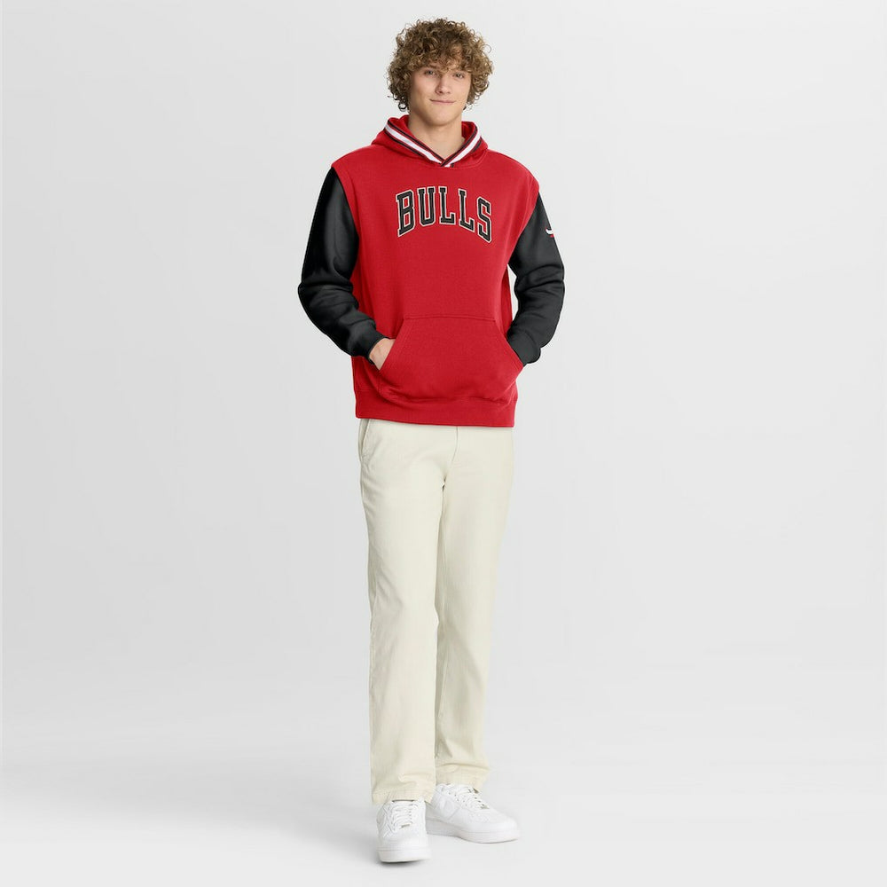 Fanatics Chicago Bulls Half Court Shot Clock Fastbreak Hoodie Red/Black