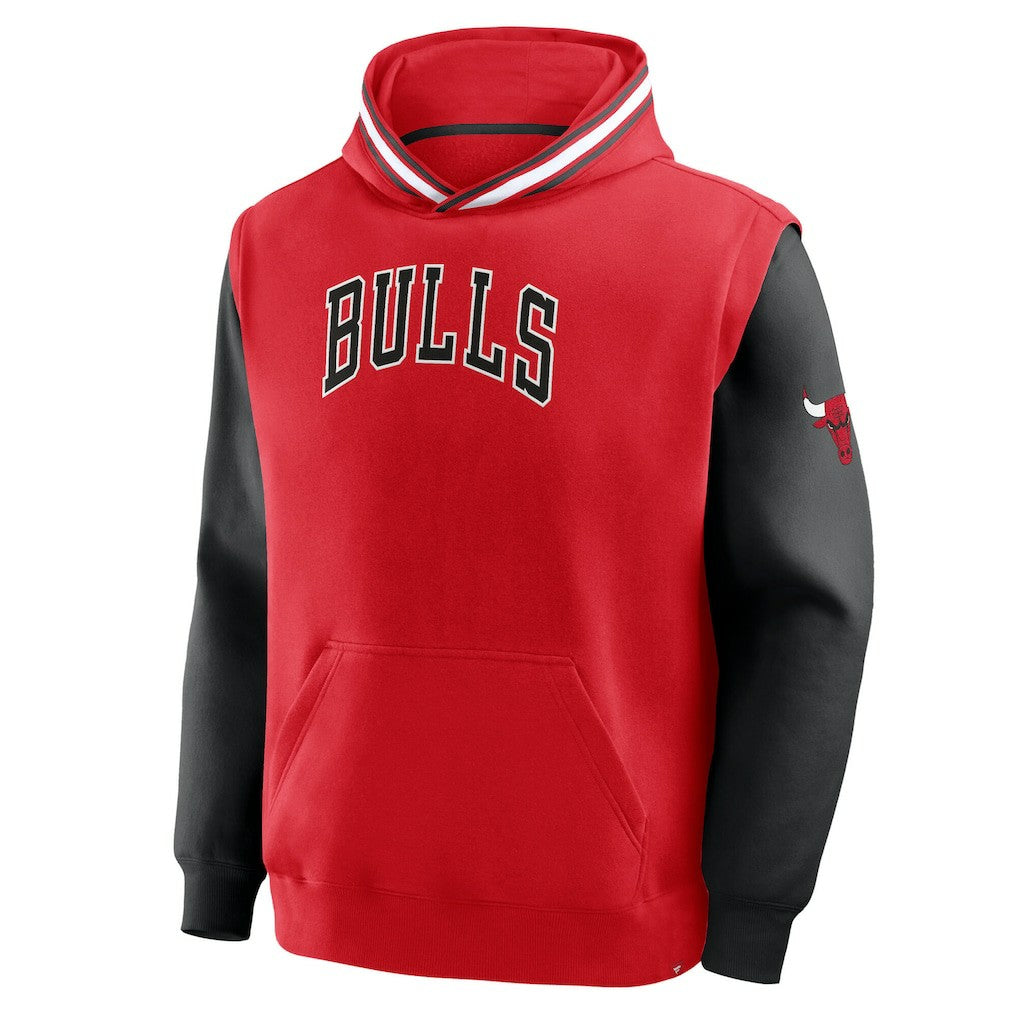 Fanatics Chicago Bulls Half Court Shot Clock Fastbreak Hoodie Red/Black