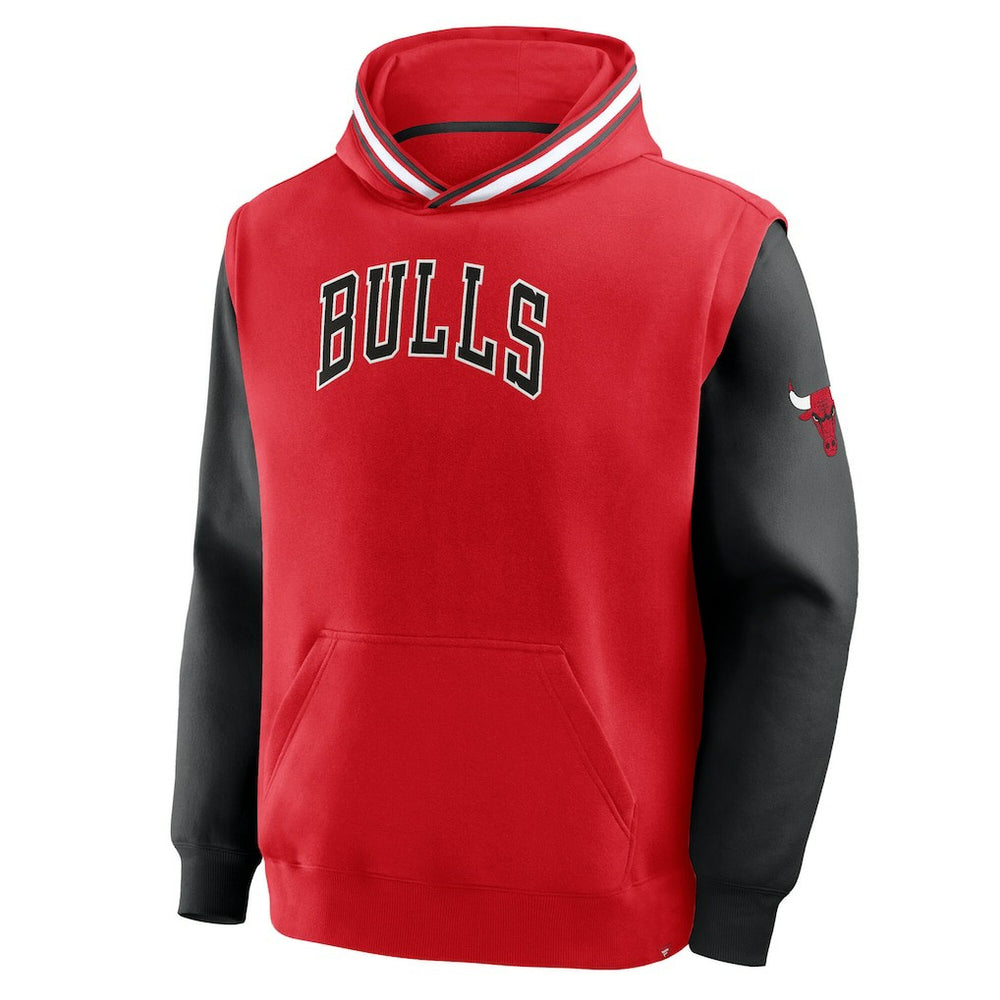 Fanatics Chicago Bulls Half Court Shot Clock Fastbreak Hoodie Red/Black