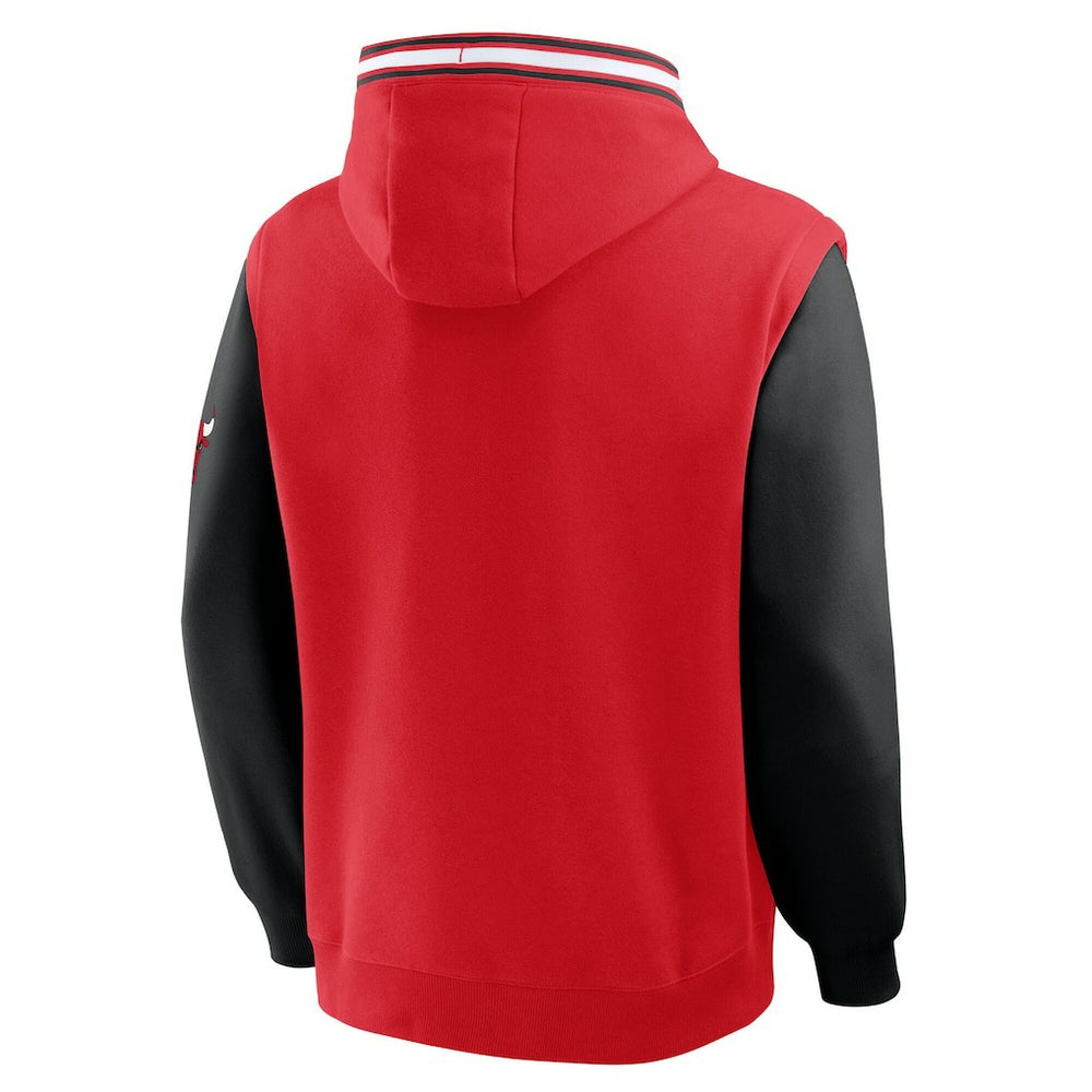 Fanatics Chicago Bulls Half Court Shot Clock Fastbreak Hoodie Red/Black