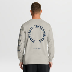 Fanatics Minnesota Timberwolves Crossover Collection Ball Screen Action Premium Long Sleeve T-Shirt Cream