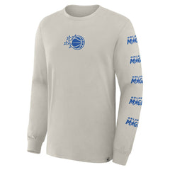 Fanatics Orlando Magic Crossover Collection Ball Screen Action Premium Long Sleeve T-Shirt Cream
