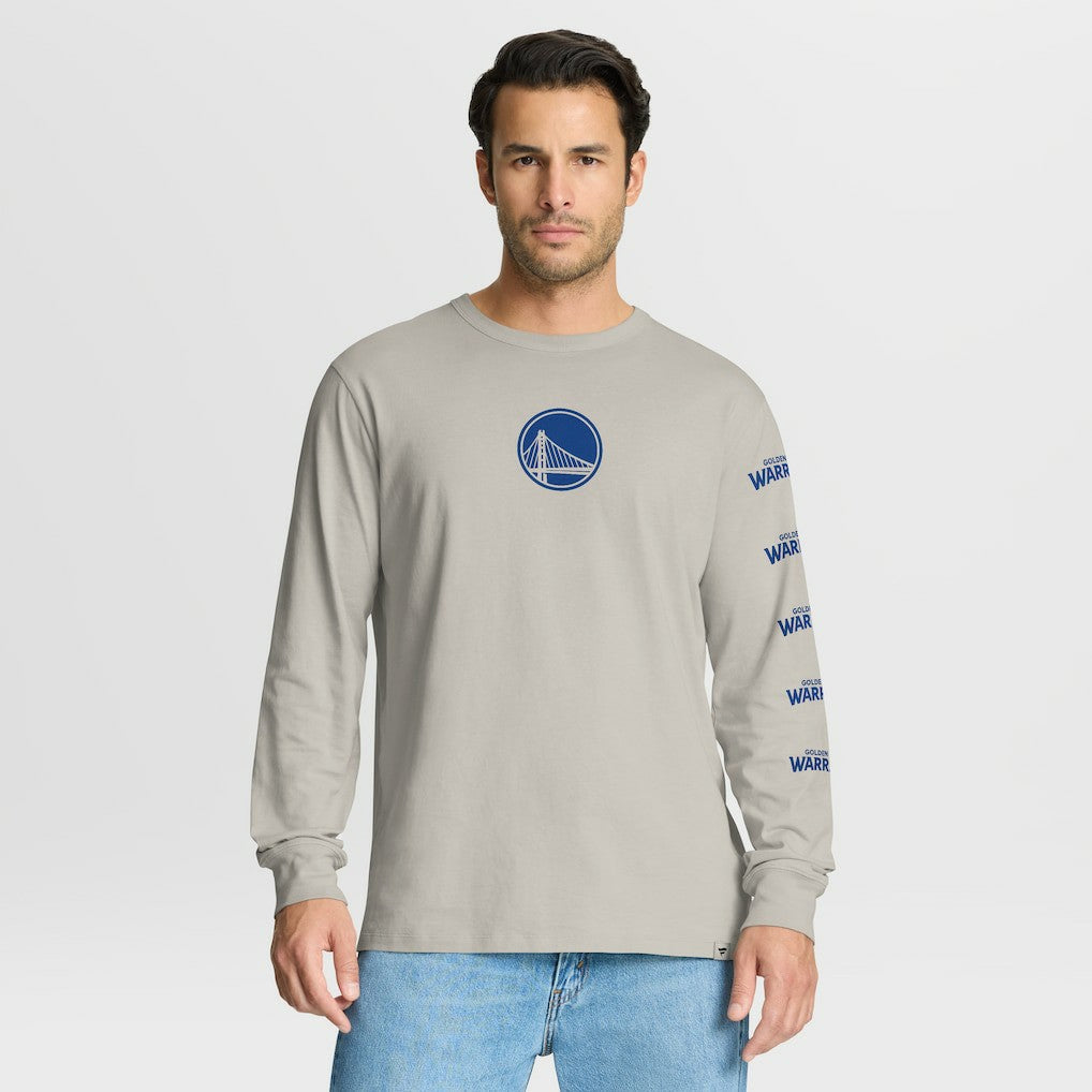 Fanatics Golden State Warriors Crossover Collection Ball Screen Action Premium Long Sleeve T-Shirt Cream