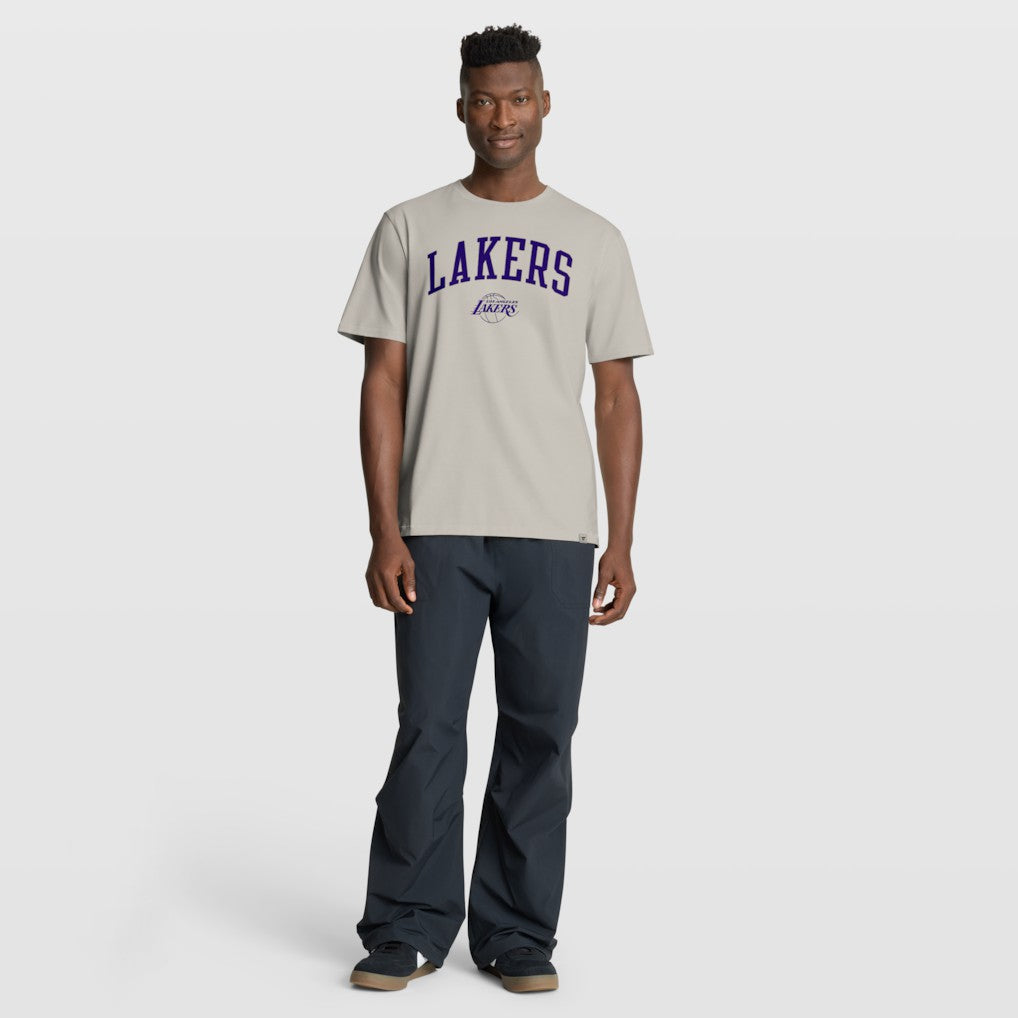 Fanatics Los Angeles Lakers Crossover Collection Pull Up Jumper Shot Premium T-Shirt Cream