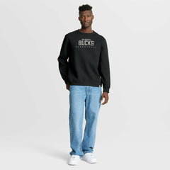 Fanatics Milwaukee Bucks Crossover Collection Defensive Rotation Drill Premium Pullover Sweatshirt Black