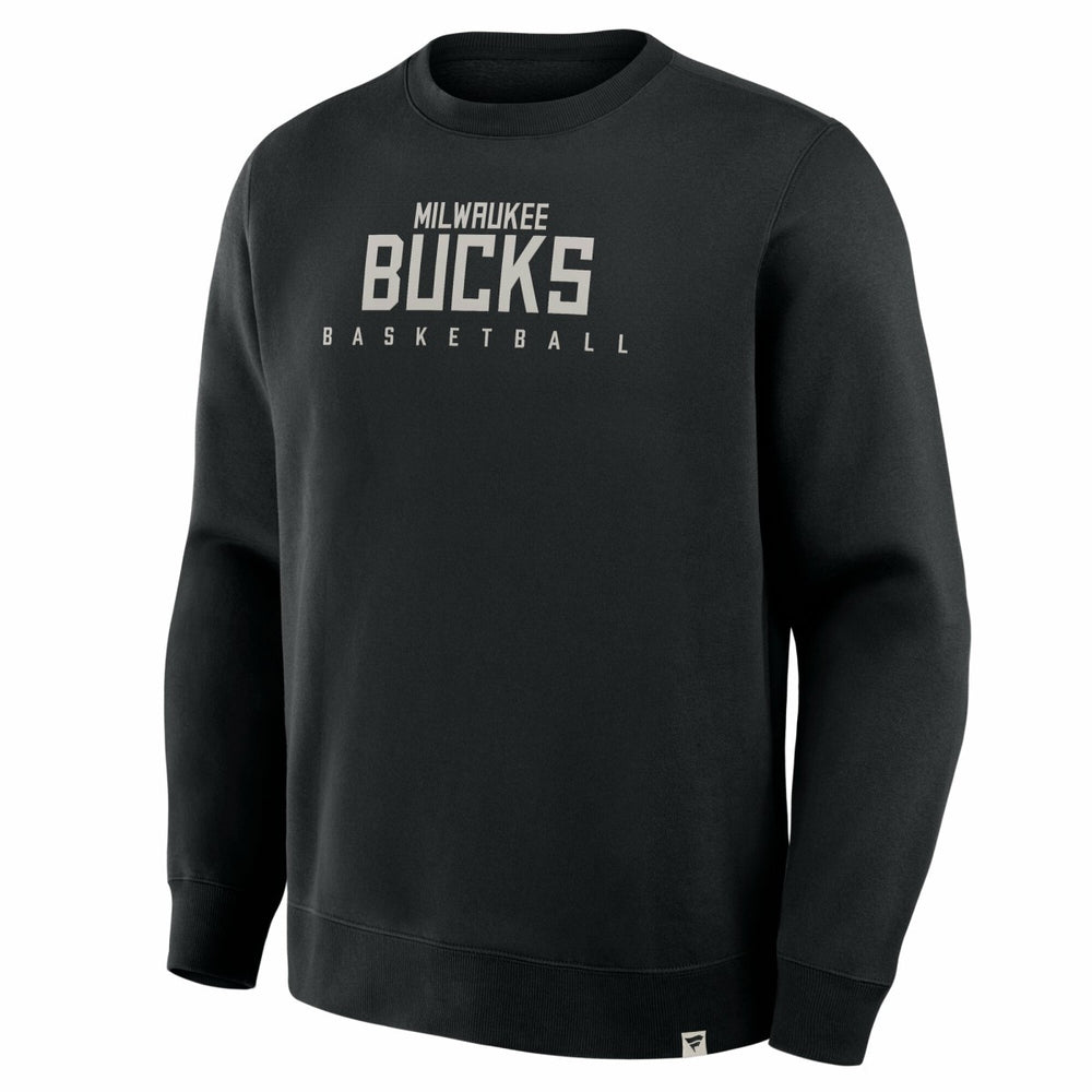 Fanatics Milwaukee Bucks Crossover Collection Defensive Rotation Drill Premium Pullover Sweatshirt Black
