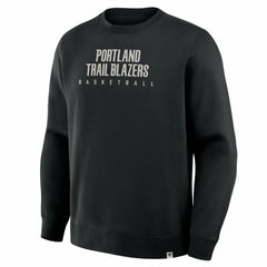Fanatics Portland Trail Blazers Crossover Collection Defensive Rotation Drill Premium Pullover Sweatshirt Black