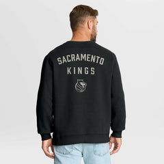 Fanatics Sacramento Kings Crossover Collection Defensive Rotation Drill Premium Pullover Sweatshirt Black