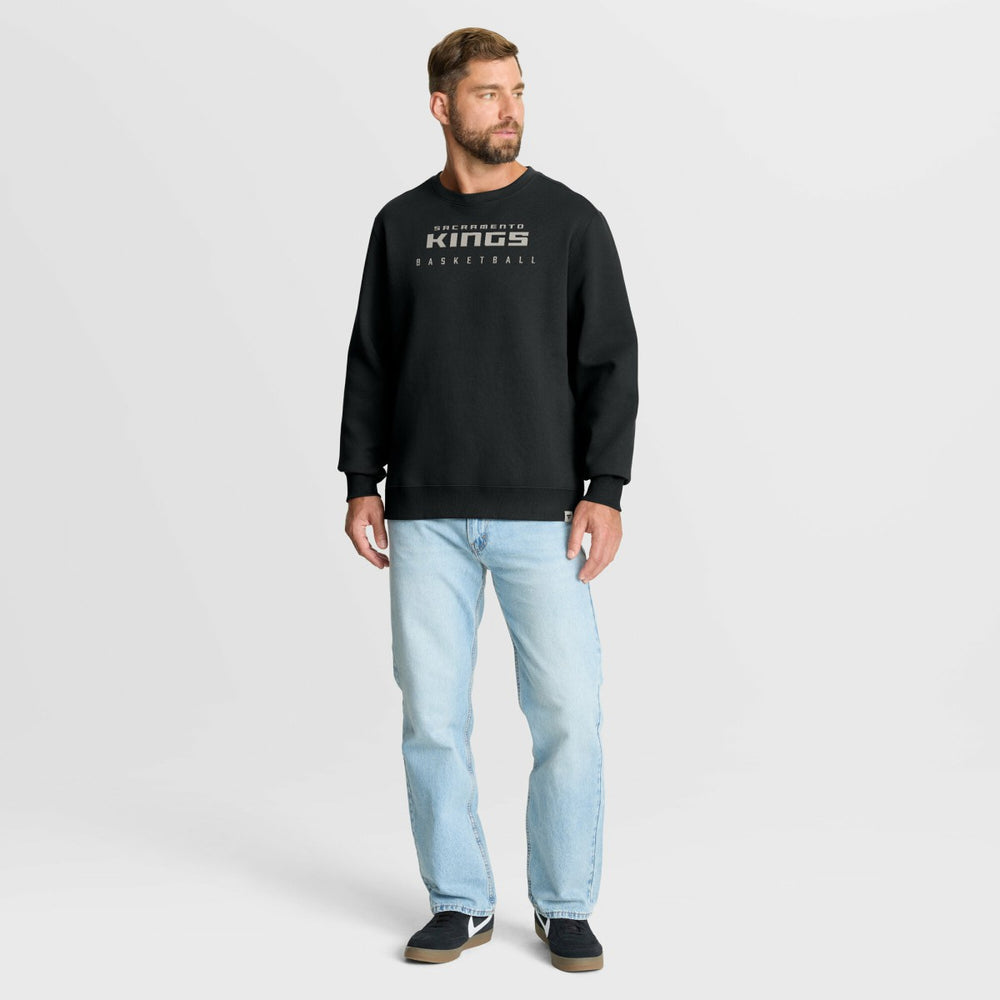 Fanatics Sacramento Kings Crossover Collection Defensive Rotation Drill Premium Pullover Sweatshirt Black