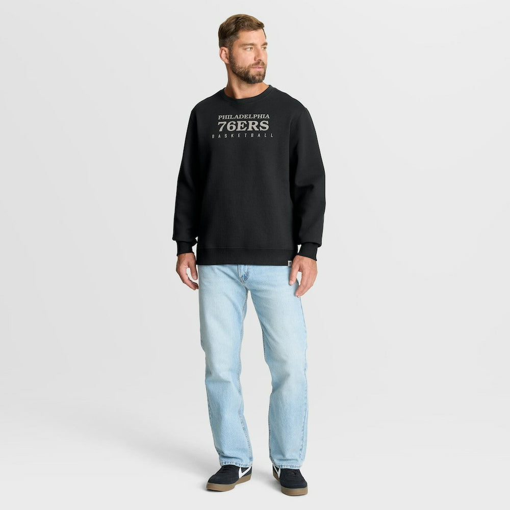 Fanatics Philadelphia 76ers Crossover Collection Defensive Rotation Drill Premium Pullover Sweatshirt Black