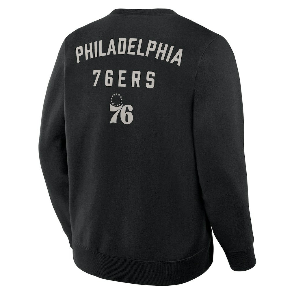 Fanatics Philadelphia 76ers Crossover Collection Defensive Rotation Drill Premium Pullover Sweatshirt Black