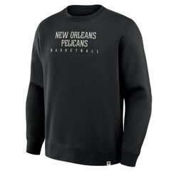 Fanatics New Orleans Pelicans Crossover Collection Defensive Rotation Drill Premium Pullover Sweatshirt Black