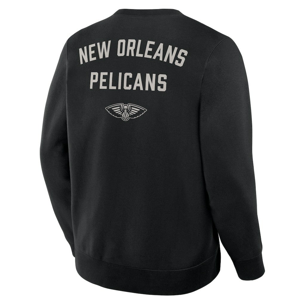 Fanatics New Orleans Pelicans Crossover Collection Defensive Rotation Drill Premium Pullover Sweatshirt Black